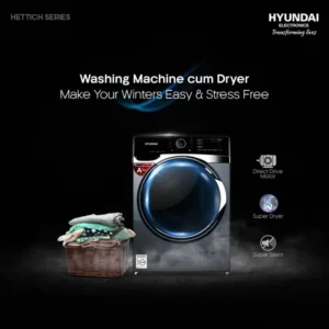 Hyundai 10 KG Front Load Washing Machine with Dryer | HYWM-FL10 - DDM