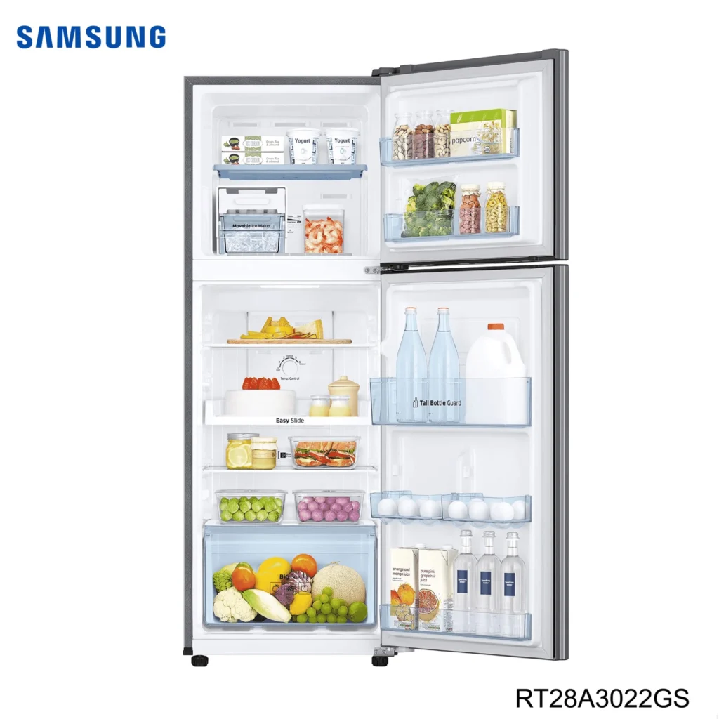 SAMSUNG RT28A3022GS/IM - 253 Ltr Frost Free Double Door Refrigerator (Dit) - Silver - Image 2
