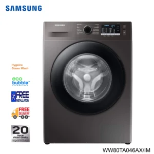 SAMSUNG WW80TA046AX/IM - 8 Kg Digital Inverter Washing Machine With Eco Bubble & Hygiene Steam Wash