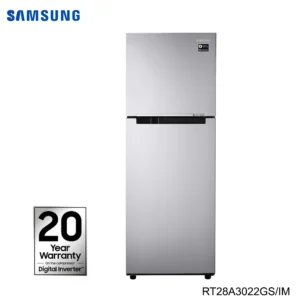 SAMSUNG RT28A3022GS/IM - 253 Ltr Frost Free Double Door Refrigerator (Dit) - Silver